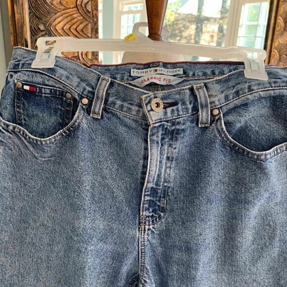 Tommy Hilfiger Womens Jeans Classic Fit Blue Denim Zipper Straight Leg - Picture 5 of 8
